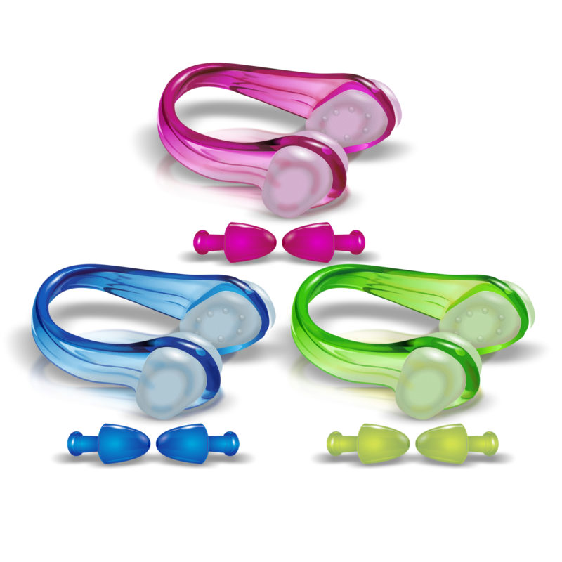 Blupond Mix Swimming Nose Clips And Earplugs Swim Gear Sports And Outdoors Swimming #2