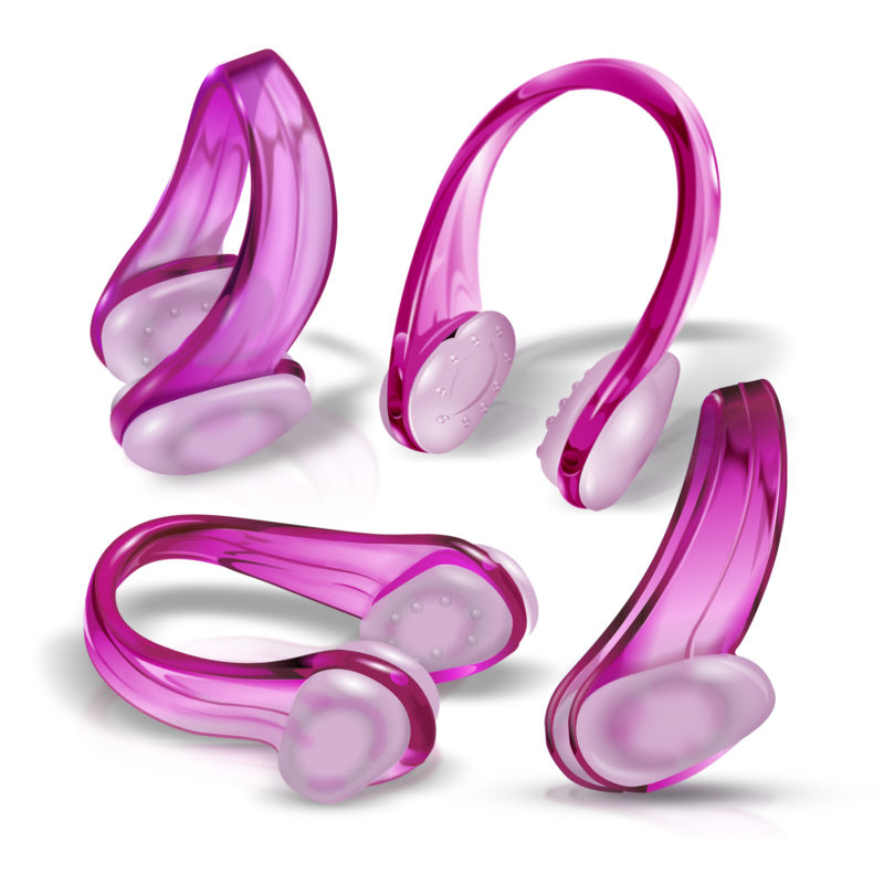 Blupond Pink Swimming Nose Clips And Earplugs Swim Gear Sports And Outdoors Swimming #2