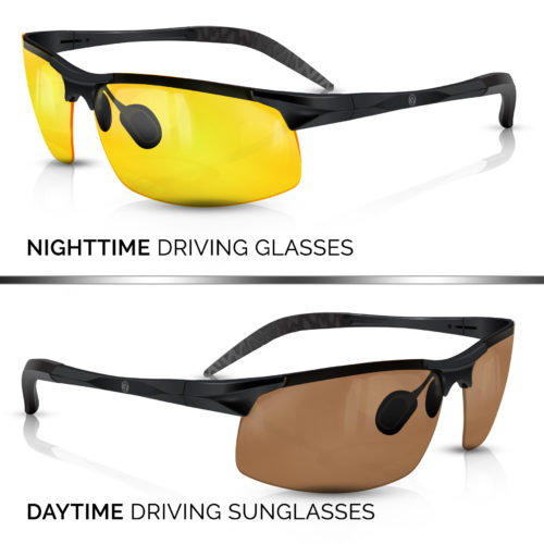 Day Night Driving Glasses Knight Visor Set (1)