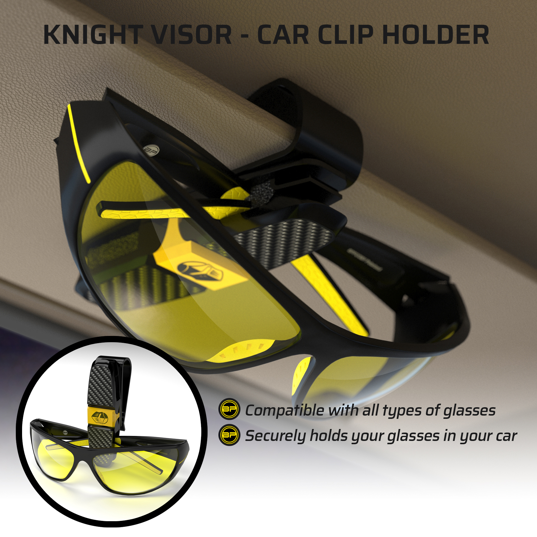 Best Night Driving Glasses - Knight Visor by BLUPOND