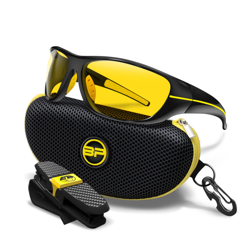 Anti Glare Glasses Chopper Hd Lenses (black Yellow Yellow Kv)